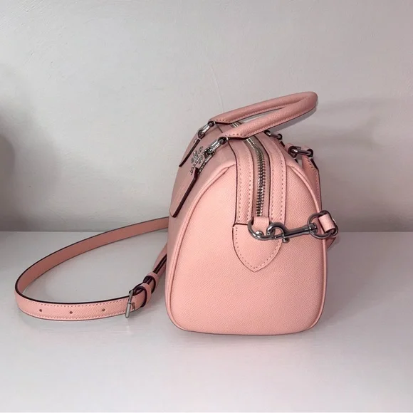 Coach Rowan Satchel Bag Silver/Light Pink. - Picture 4 of 11